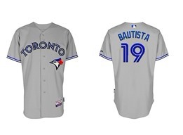 Toronto Blue Jays #19 Jose Bautista Gray Kids Jersey