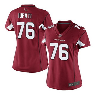 Women's Arizona Cardinals #76 Mike Iupati Arizona Cardinals Nike Elite Red Home Jersey