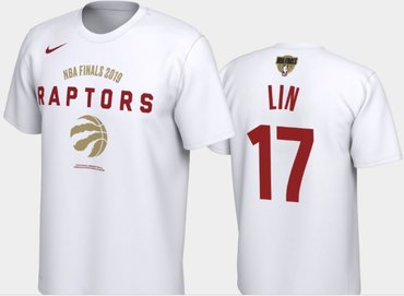 #17 Jeremy Lin Toronto Raptors Nike Player Performance T-Shirt White